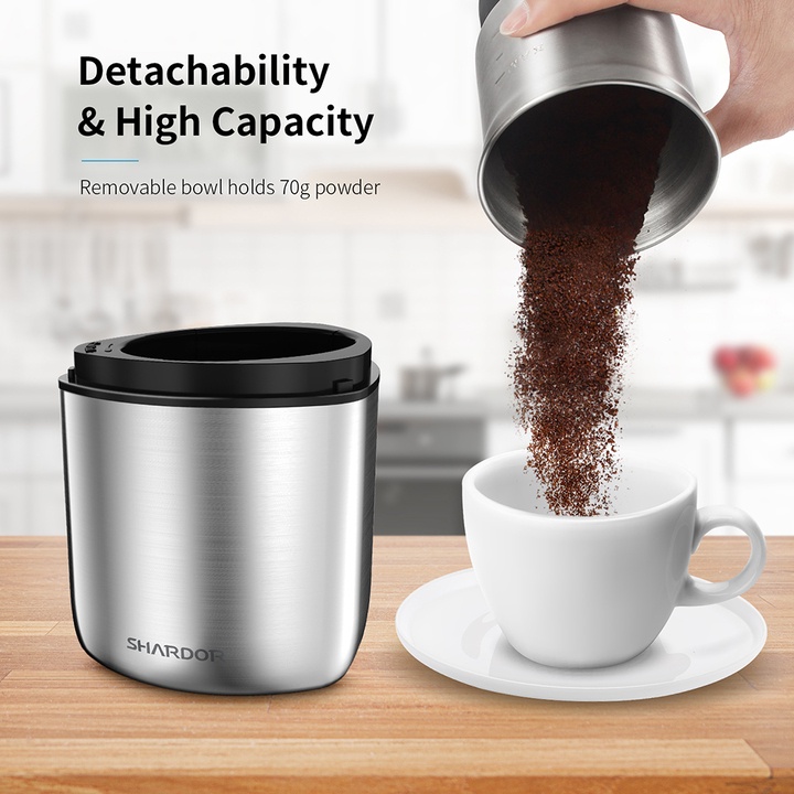 Sản Phẩm Máy xay cà phê và các loại hạt gia vị khác. Thương hiệu cao cấp Shardor CG715S - Công suất 200W .