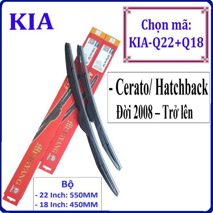 Sản phẩm Cần gạt mưa xe Kia CERATO, HATCHBACK - VÀ CÁC XE KHÁC CỦA HÃNG KIA - Công nghệ Đức ..