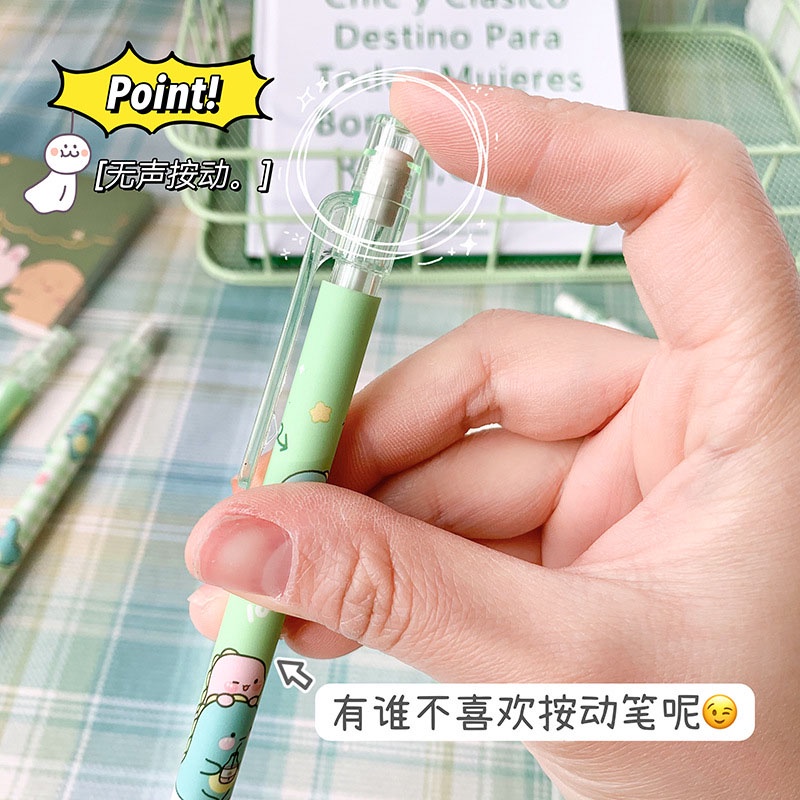 Bút Chì Bấm Ngòi 0.5mm Hình Khủng Long Dễ Thương
