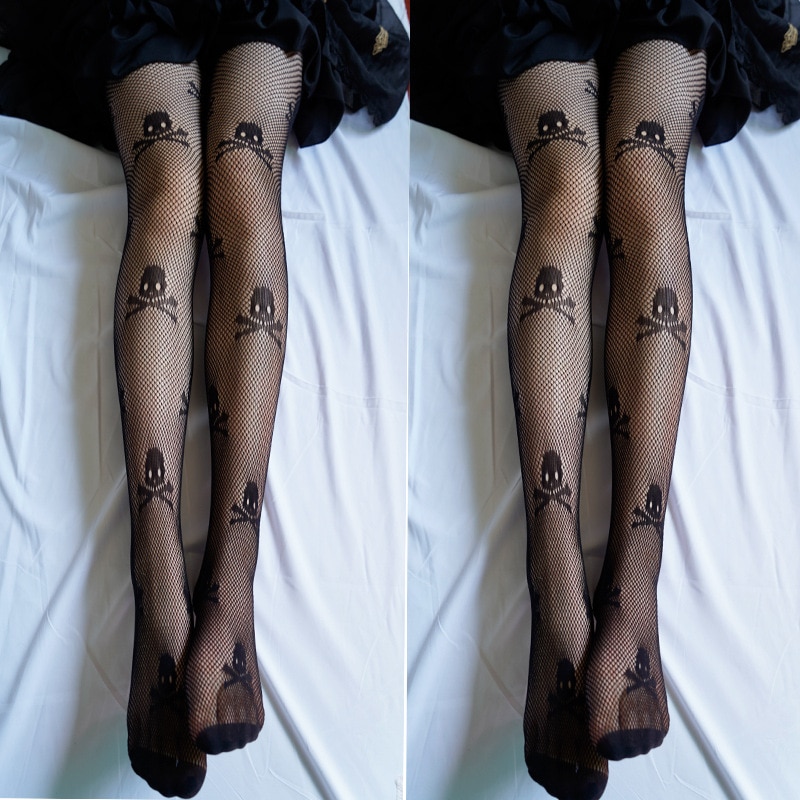 Women Sexy Fishnet Stockings Dark Black Temptation Hot Foot Fetish Tights Pantyhose Lingerie Mesh Stockings Thigh High Socks