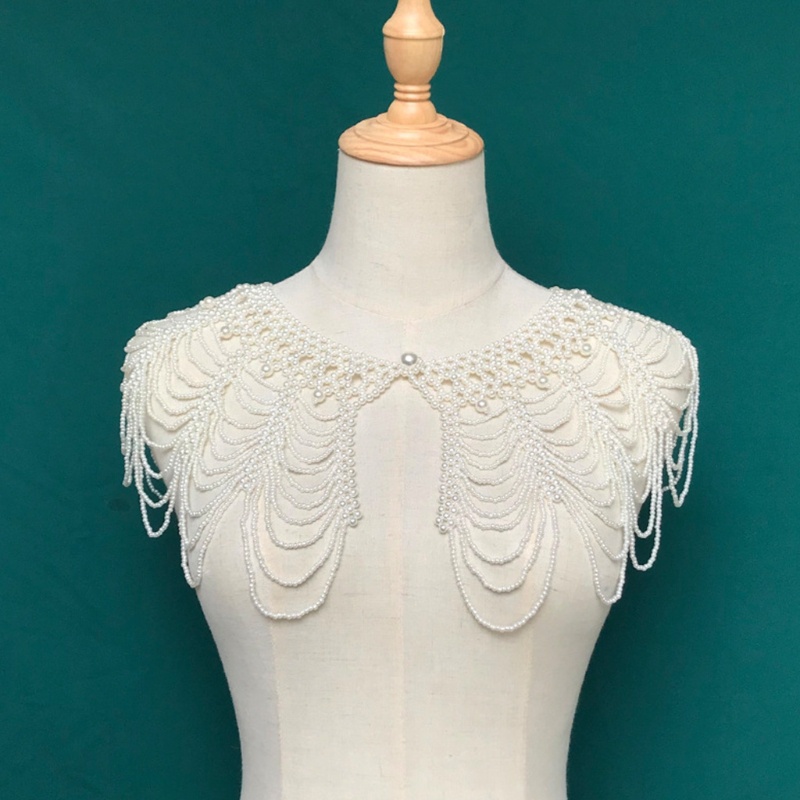 Vòng Cổ Choker Kết Hạt Ngọc Trai Nhân Tạo Handmade Thời Trang Cho Nữ