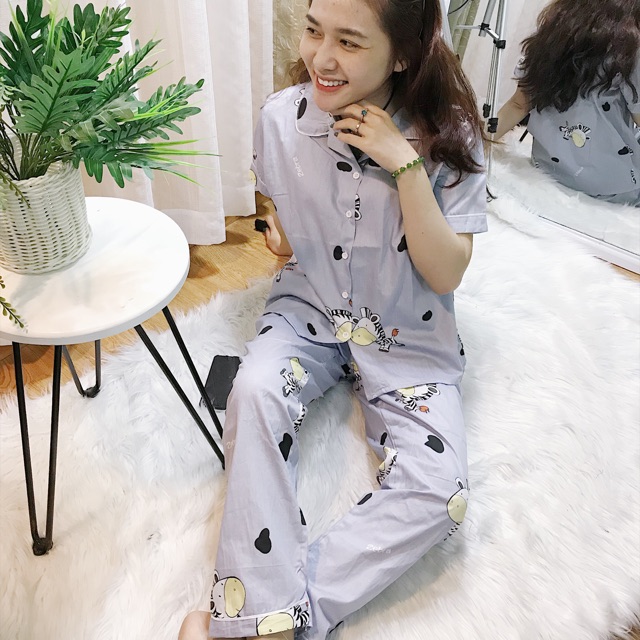 [ ẢNH THẬT ] BỘ ĐỒ PIJAMA DÀI CHẤT THÔ XỊN