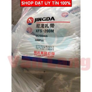 Dây Thít Nhựa Màu Trắng gói 1Kg có đủ các cỡ 10cm, 15cm, 20cm, 25cm, 30cm, 40cm, 50cm