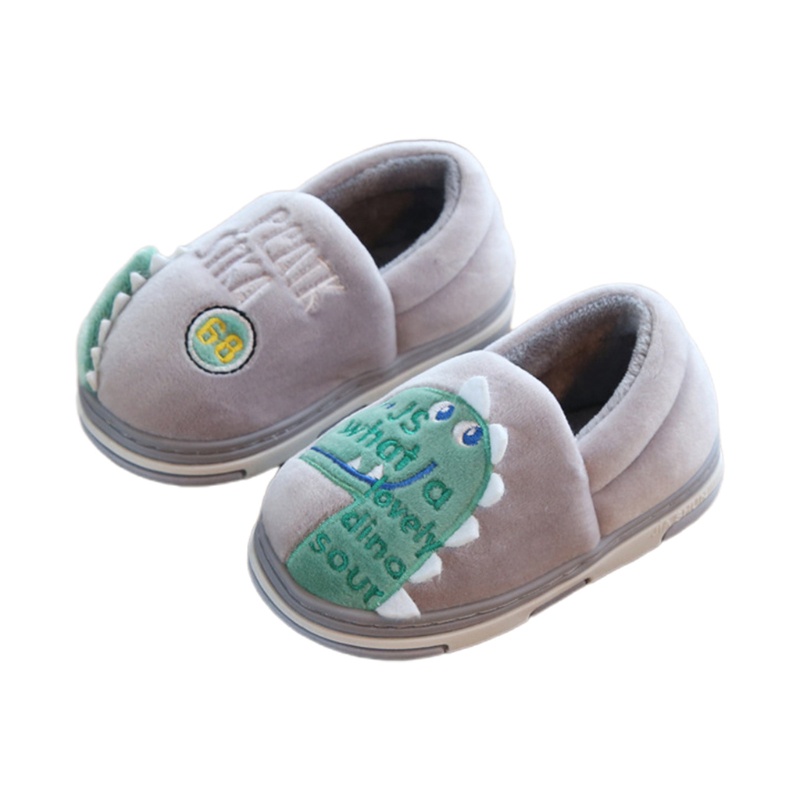 Dép Bông Đi Trong Nhà Hình Khủng Long Dễ Thương Cho Bé