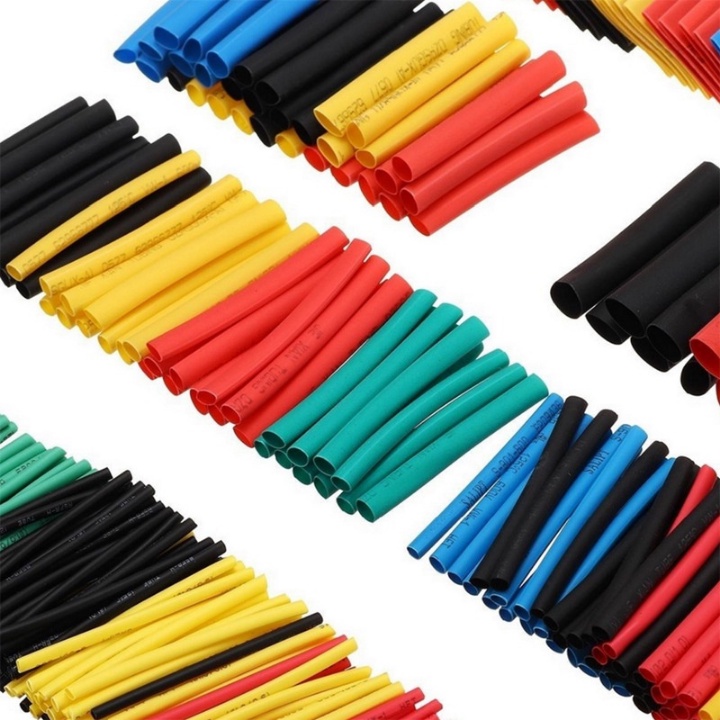 Ống Co Nhiệt Nhiều Kích Cỡ Hộp 328 Cái, Ống Polyolefin Co Nhiệt Cùng Để Bọc Cách Điện Cho Dây Cáp Bộ 2:1