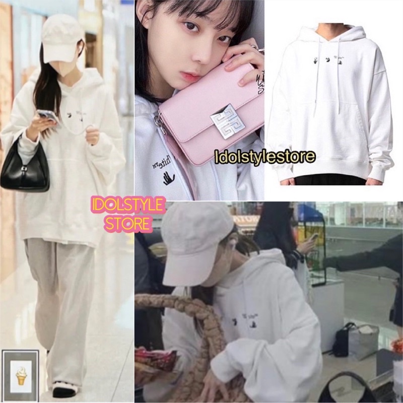 Áo thun dài tay như NingNing và áo mũ như Winter Aespa