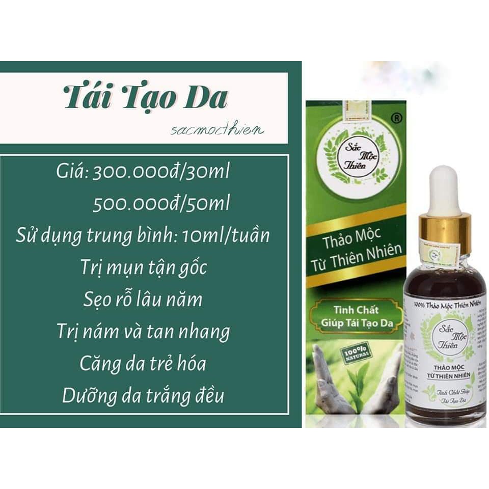 Sắc Mộc Thiên Tái Tạo Da Cao Cấp