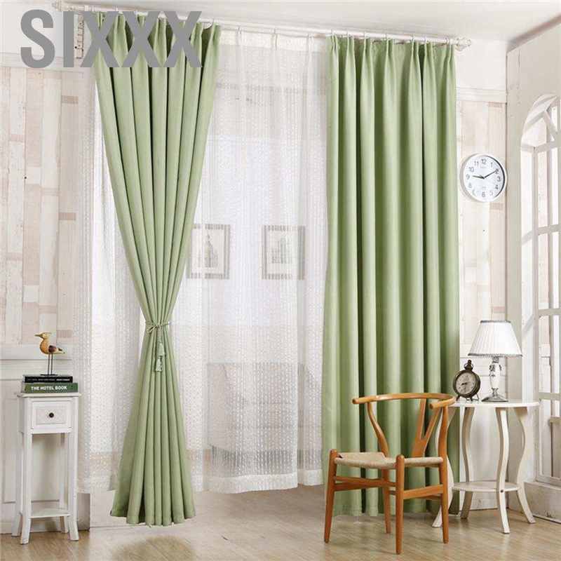 POLYESTER Rèm Cửa Trang Trí Nội Thất In Họa Tiết Nhã Nhặn