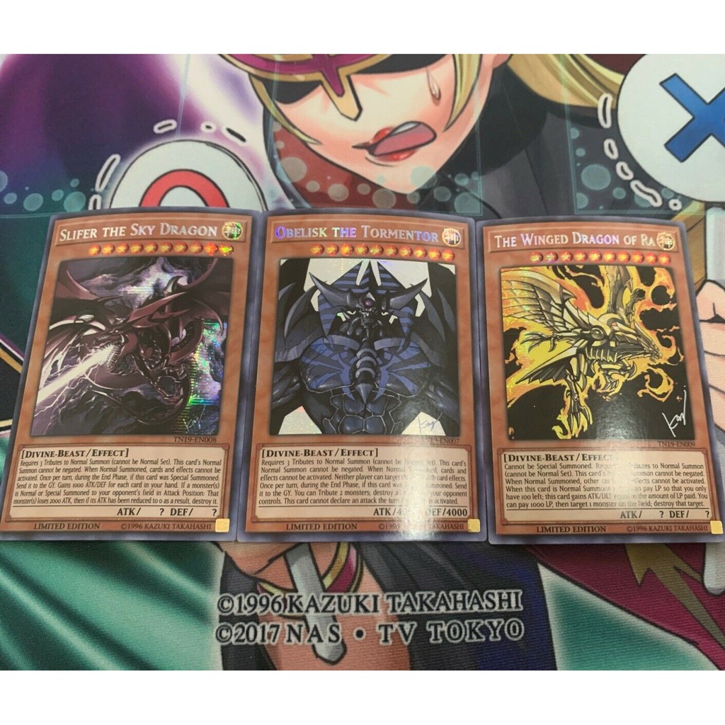 Bài Yugioh - Combo Thần Ai Cập Obelisk The Tormentor + The Winged Dragon of Ra + Slifer The Sky Dragon Of Orisis