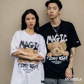 Áo thun tay lỡ form rộng Teddy Bear - Magic - Áo phông nam, nữ tay lỡ - Morsela