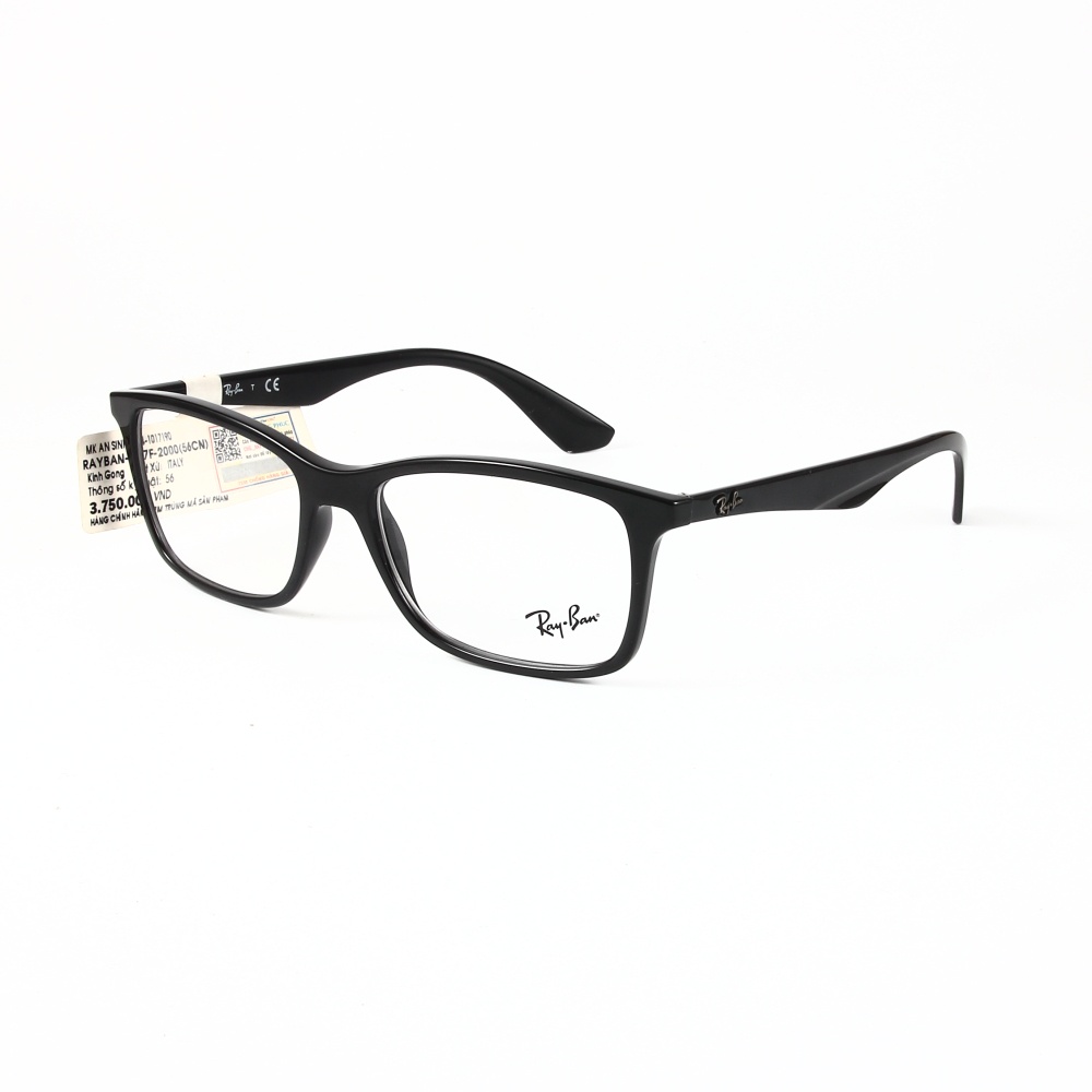 Gọng kính nam RAYBAN RB7047F- Đen hàng chính hãng Full Box