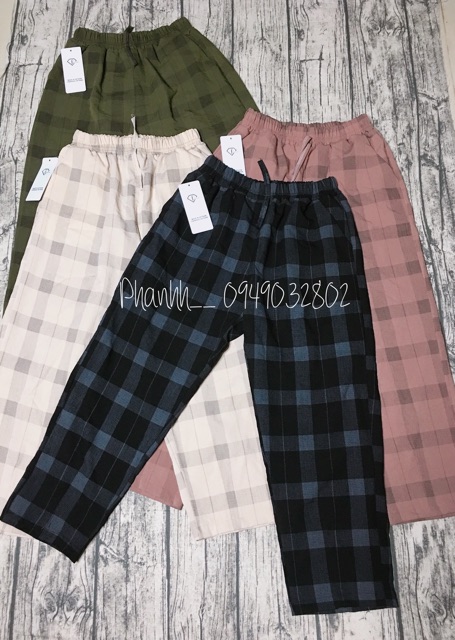 QUẦN BAGGY LỠ CARO CHẤT ĐŨI | BigBuy360 - bigbuy360.vn