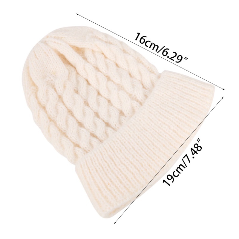 Mũ Beanie Đan Len Giữ Ấm Thời Trang Thu Đông Cho Bé 2-6 Tuổi