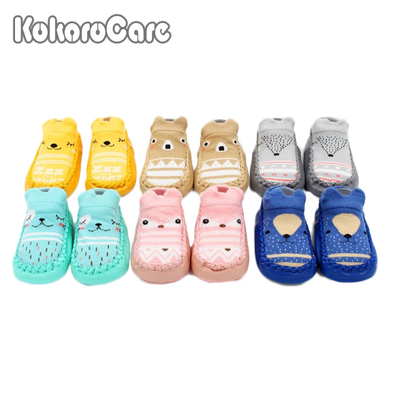 Vớ Kokorocare HB-02 vải mềm mại họa tiết hoạt hình nhiều màu đáng yêu cho bé M/L 12cm/13cm