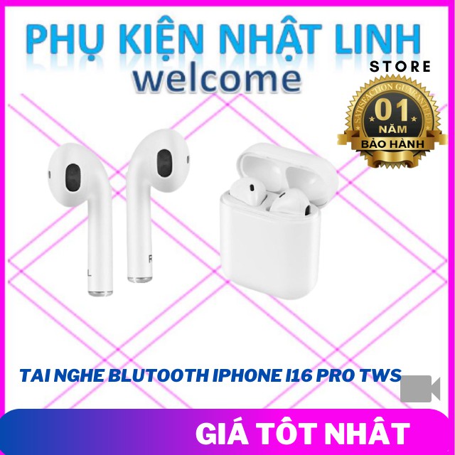 Tai Nghe Blutooth iphone I16 Pro TWS-Phụ Kiện Nhật Linh