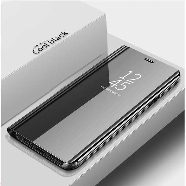 Vỏ bao da điện thoại nắp lật tráng gương kiêm giá đỡ cho samsung galaxy note 20 note20 ultra 5g 2020 6.7'' 6.9''