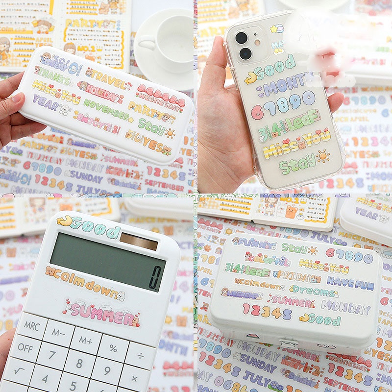 Miếng Dán Trang Trí Họa Tiết Hoạt Hình Dễ Thương Dành Cho Bé