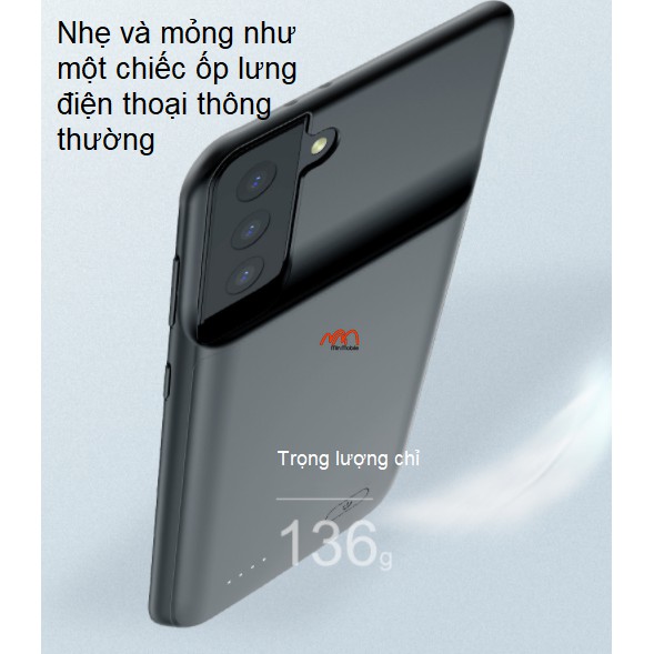 Ốp Lưng Kiêm Sạc Dự Phòng Samsung S21 Ultra/4700mAh