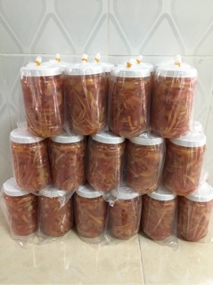 Mắm tép trộn đu đủ