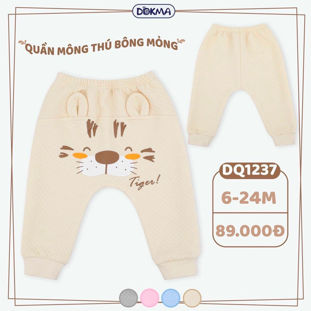 Quần mông thú lông mỏng Dokma cho bé