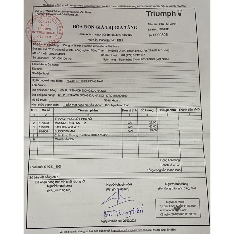 Áo lót nữ TRIUMPH: FASHION 468 WP - Hàng chính hãng 100%