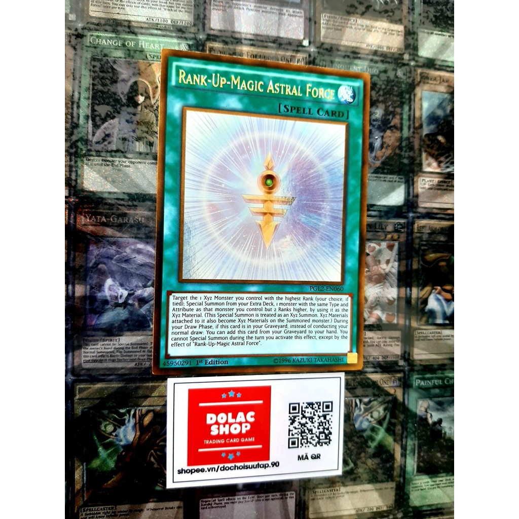 THẺ BÀI YUGIOH SPELL Rank-Up-Magic Astral Force - PGL2-EN060 - Gold Rare 1st Edition