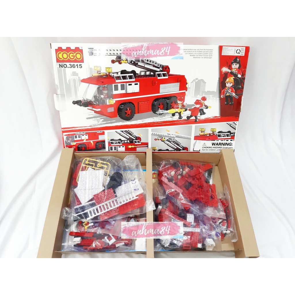 Đồ chơi LEGO xếp hình XE CỨU HỎA CHỮA CHÁY - 424 MIẾNG - NO.3615 - anhma84 store