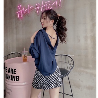Áo sơ mi cách điệu đổ lưng