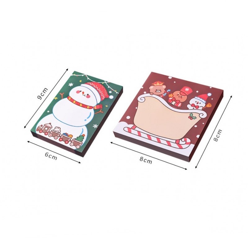 Giấy Ghi Chú Họa Tiết Giáng Sinh Hoạt Hình Dễ Thương