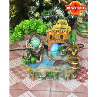 Thác phong thủ để bàn- Thác nước phong thuỷ nhà vàng siêu hot
