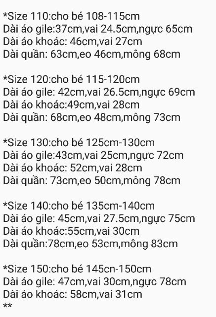 Bộ vest cho bé trai