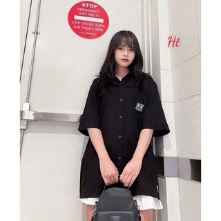 Áo sơ mi lô gô ếch vuông HT12