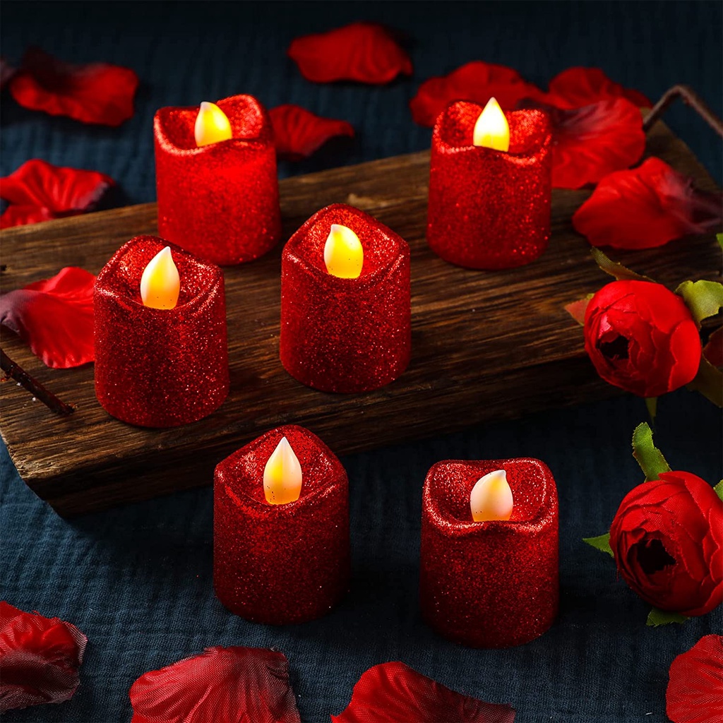 Đèn nến LED không lửa long lanh cho dịp Valentine