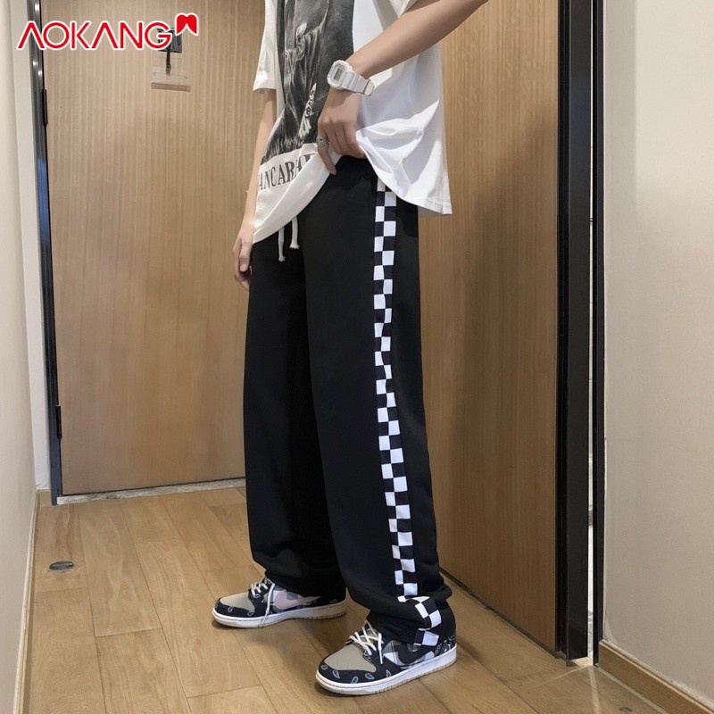 Quần thể thao AOKANG ống rộng phong cách hip hop đường phố cho nam