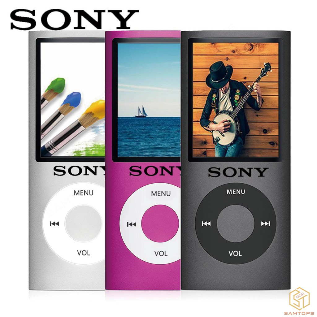 Máy Nghe Nhạc Mp3 Mp4 Sony Walkman 1.8 Inch Kèm Đài FM / E-book / Máy Ghi Âm Chuyên Dụng