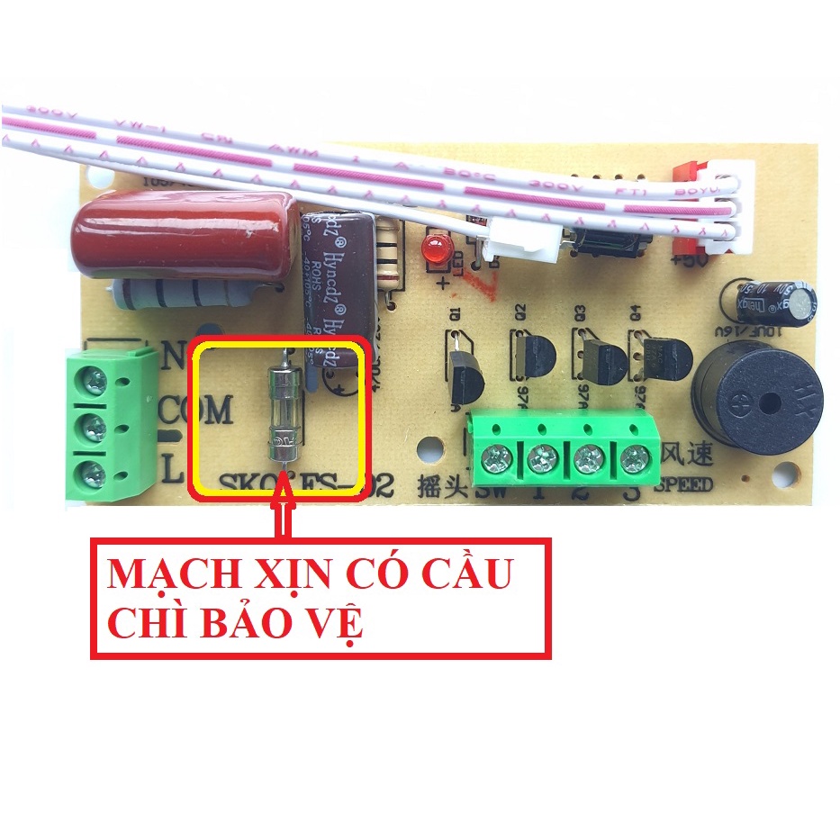 Bộ vỉ mạch quạt điều khiển từ xa Bản Tiếng Việt-2020