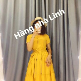 [SALE HẾT HÀNG] ĐẦM 3 TẦNG EO THẮT XINH (Màu đỏ)