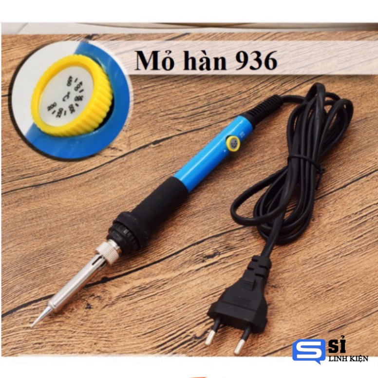 Mỏ hàn chì mỏ hàn thiếc chỉnh nhiệt 936 200 đến 450 độ 60W 220v phích cắm tròn