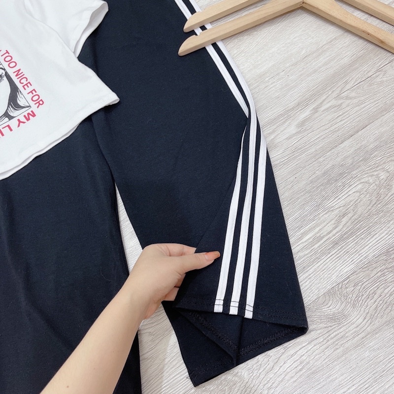 SET cô gái crt mĩ quần sọc dài