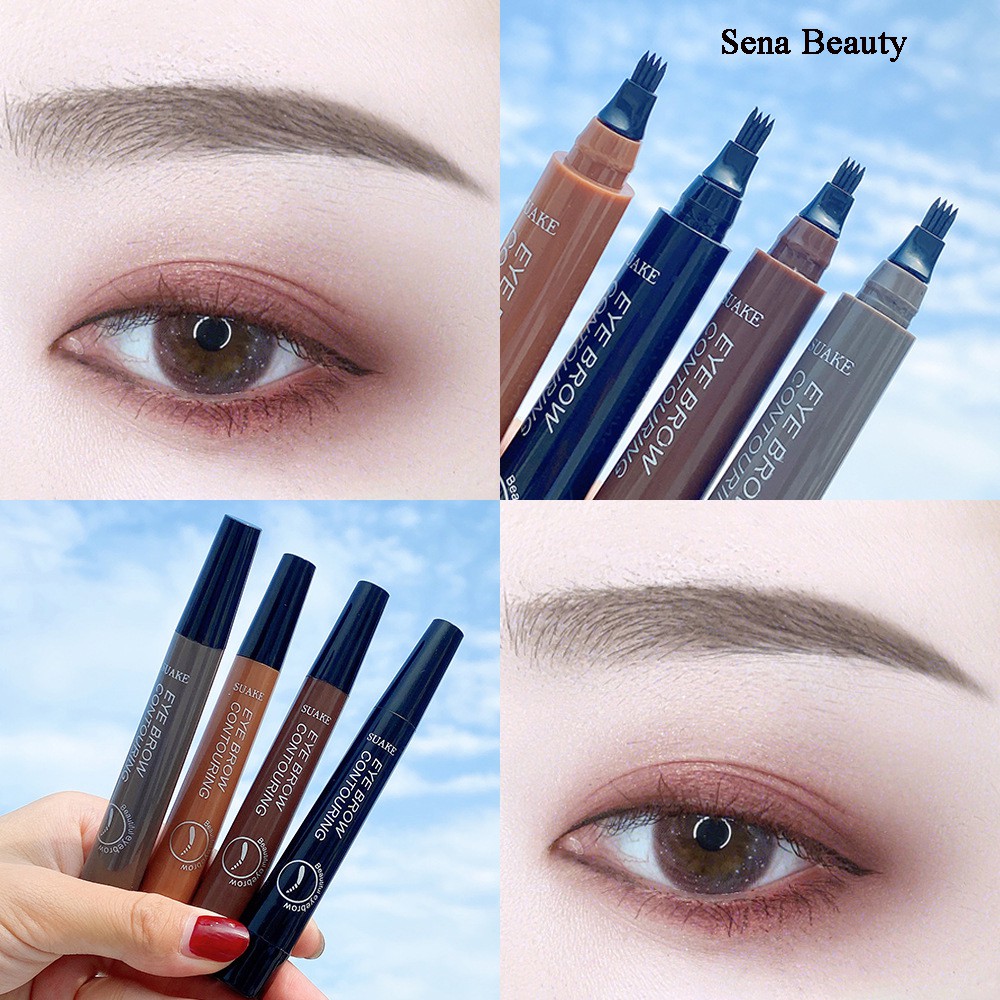 Bút Chì Phẩy Sợi Suake Tint My 4 Tip Brow Giusp Bạn Có Cặp Lông Mày Đẹp Tự Nhiên