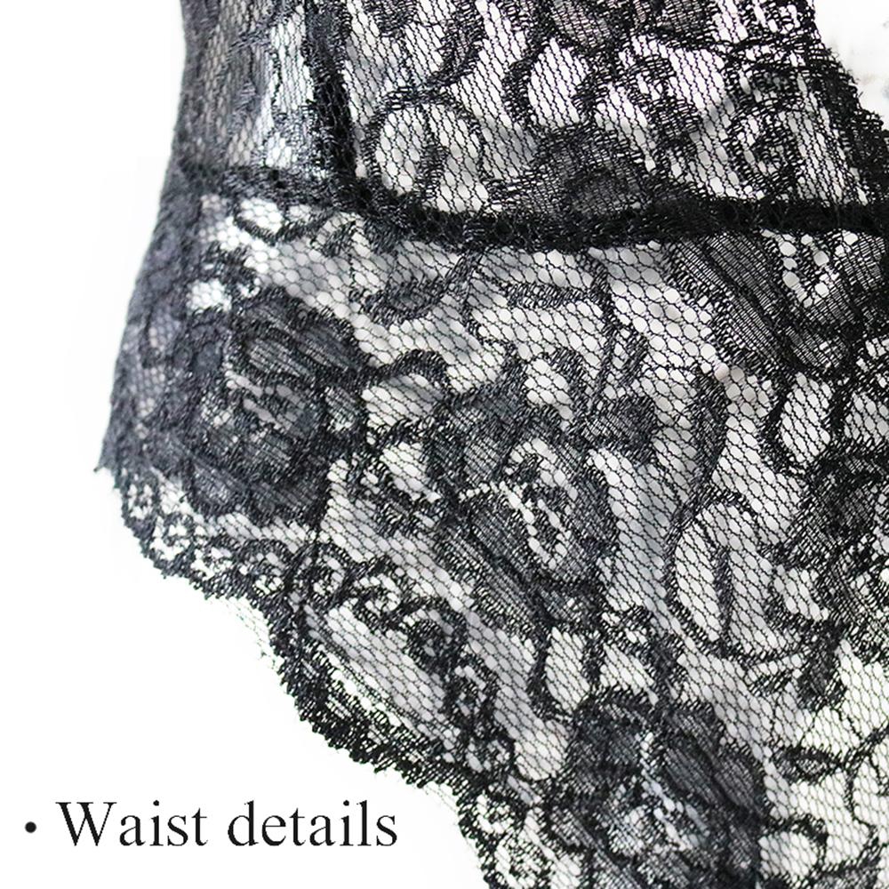 Bộ đồ ngủ áo liền quần họa tiết ren xuyên thấu siêu quyến rũ cho nữ | BigBuy360 - bigbuy360.vn