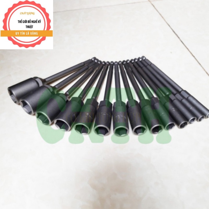 Đầu Chụp Bulong Dài 150MM Chân Lục Giác Bán Lẻ Đủ Size