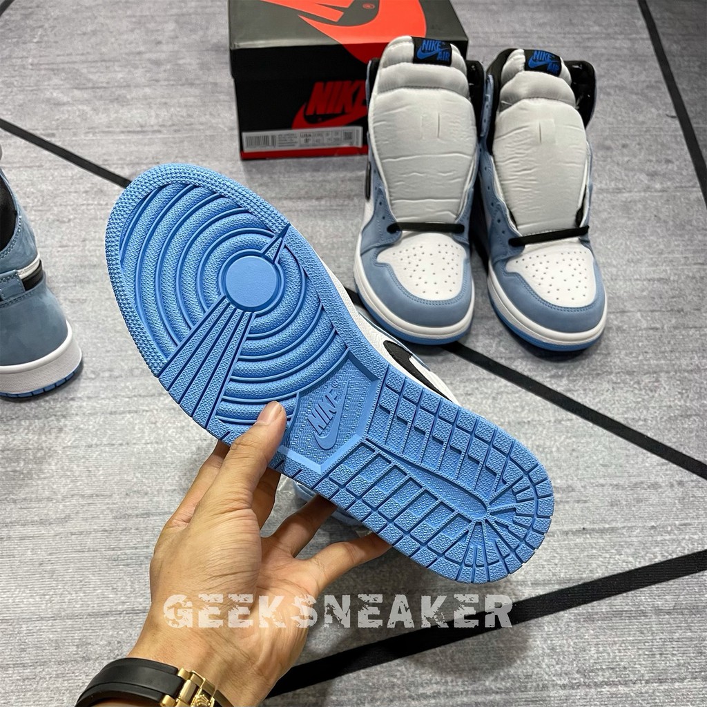 [GeekSneaker] Giày Jordan 1 Retro White University Blue - Phiên bản tiêu chuẩn | BigBuy360 - bigbuy360.vn