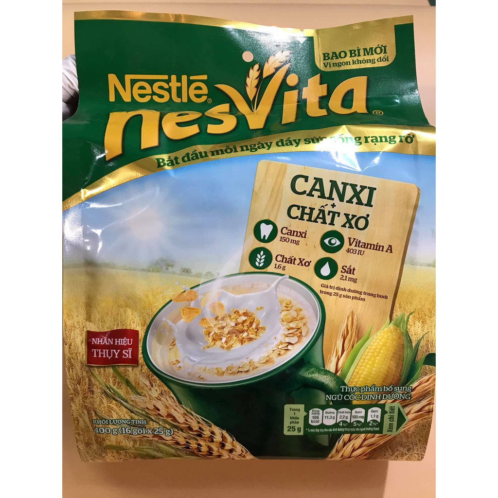 Ngũ cốc dinh dưỡng NESTLE NESVITA 400G (16 Gói x 25G)