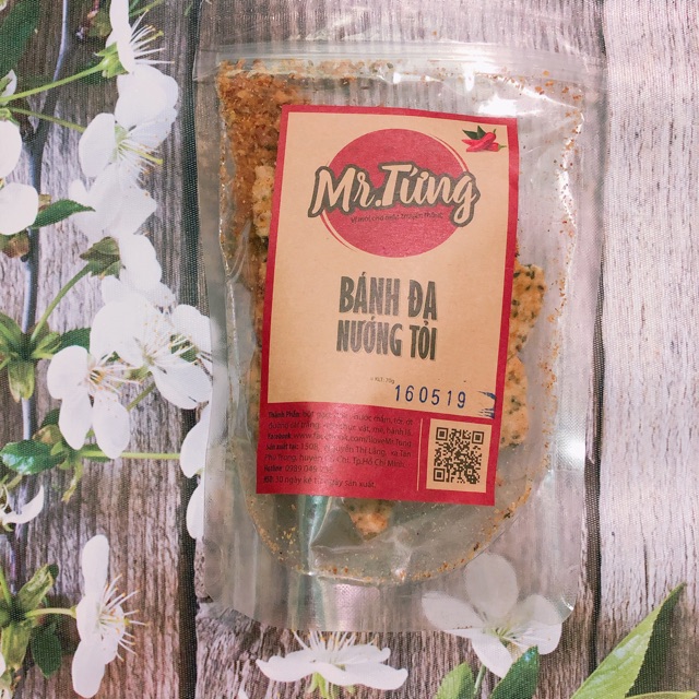 Bánh đa nướng tỏi