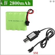 Pin khối AA 4.8v 2400mah ni-cd.