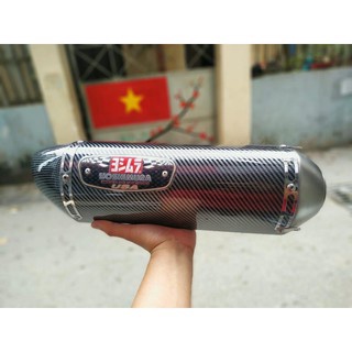 Pô yoshimura r77 + cổ pô bầu hơi xịn inox 304 tổ ong gắn xe máy bikercenter