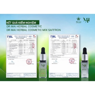Dr mai, Combo giảm mụn thâm [ 1 Dr Mai Nguyên Chất + 2 Dr Mai mix saffron] mỗi lọ 5ml.