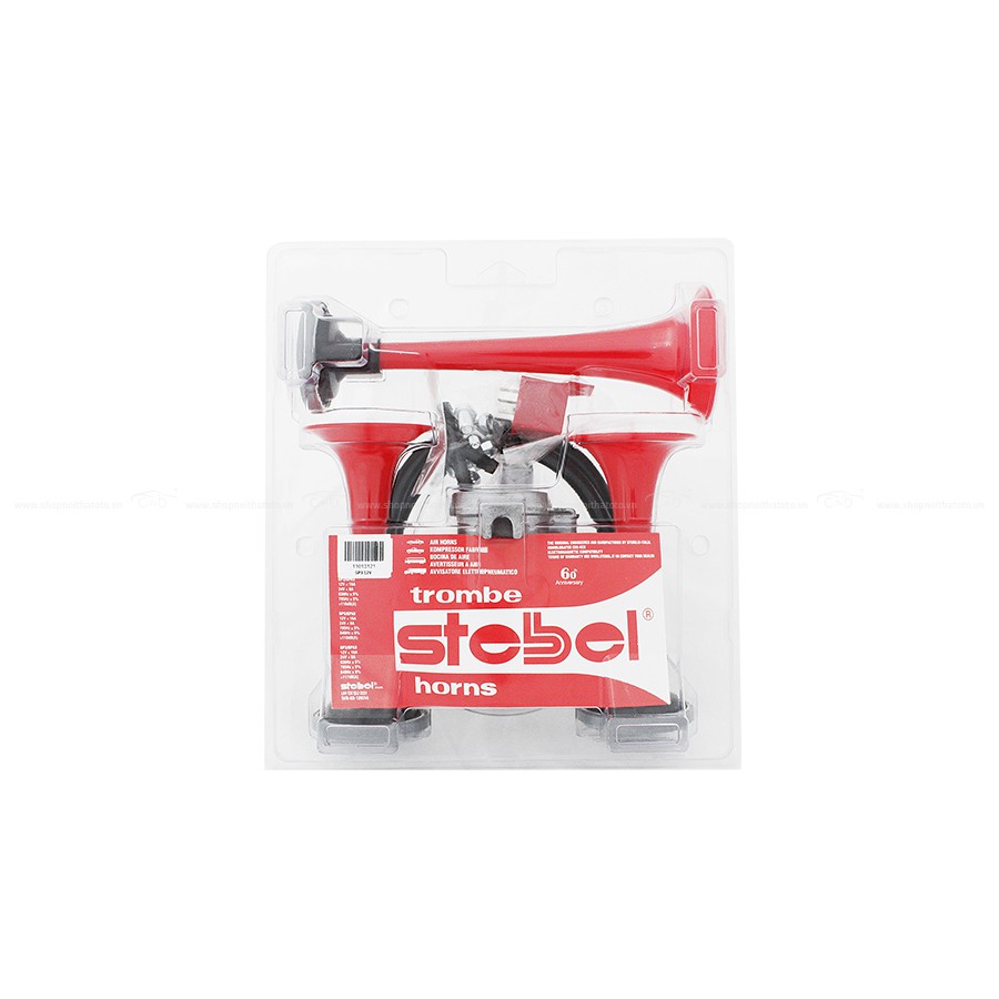 Kèn Hơi 3 Loa CIND STEBEL 11013121 12V (Rơ Le Và Mô Tơ) Nhập Khẩu Chính Hãng