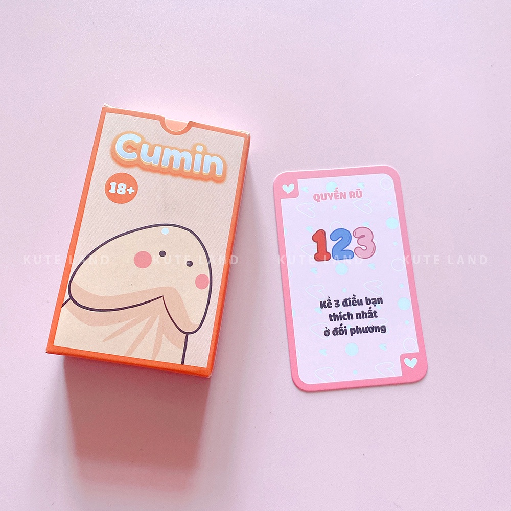 [Che Tên] Bộ Bài Cặp Đôi Cumin Dạo Đầu Cho Cặp Đôi Hẹn Hò 51 Lá Bài Quyến Rũ Cho Tình Yêu Cháy Bỏng C-CUMIN